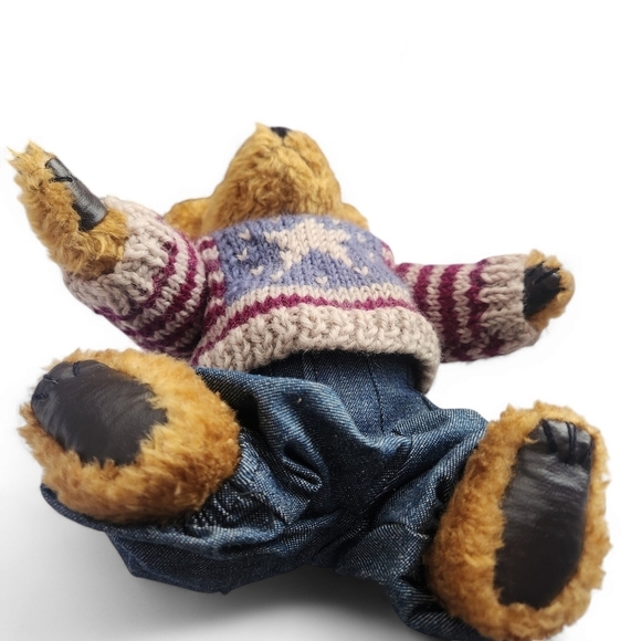 Vintage Boyds Bear Eddie Bean Bauer Patriotic Americana Collectibles Display - Picture 6 of 8